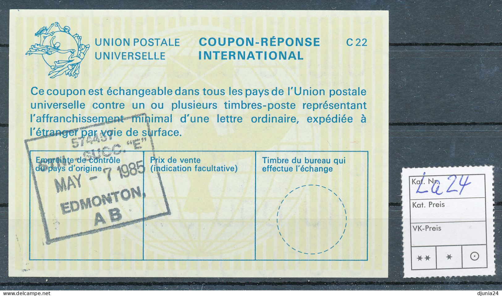 BF0363 / CANADA / KANADA - collection of 22 different reply coupon reponse