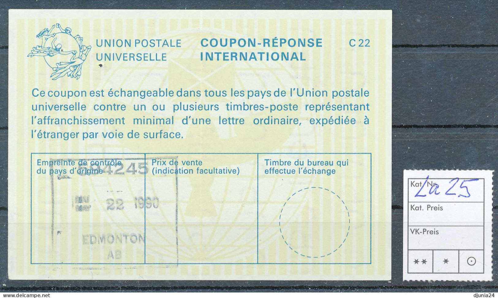 BF0363 / CANADA / KANADA - collection of 22 different reply coupon reponse