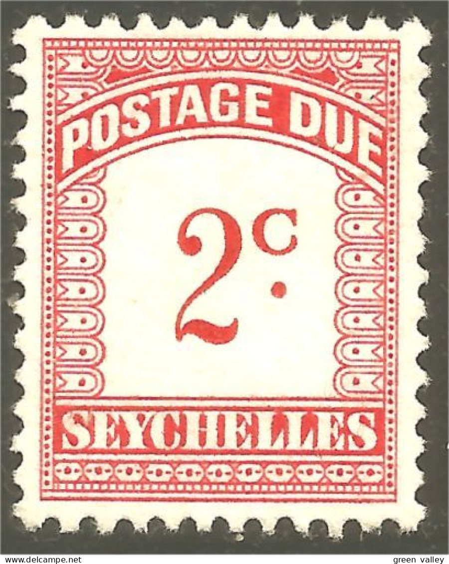 XW01-1503 Seychelles Postage Due Taxe No Gum - Seychelles (1976-...)