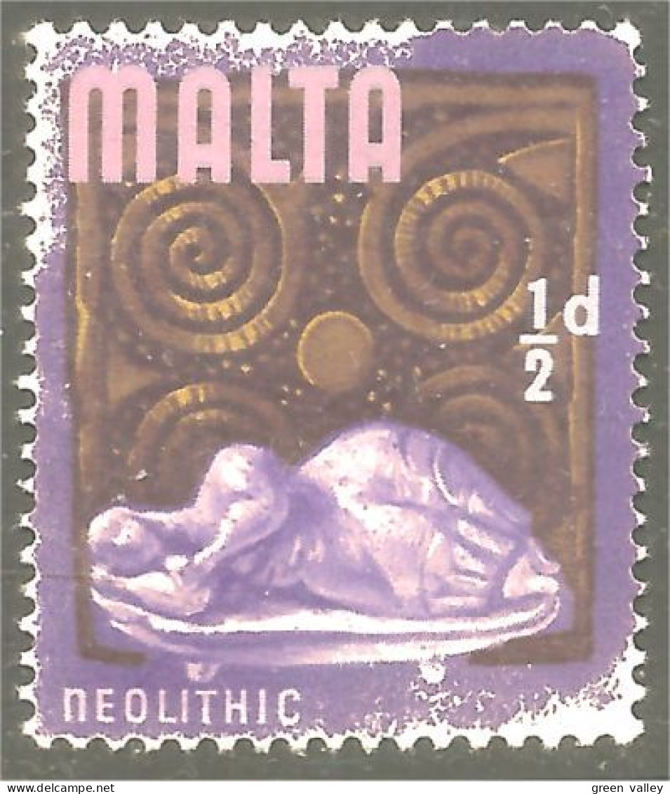 XW01-1487 Malta Neolithic Statue Statuette Néolithique - Prehistorie