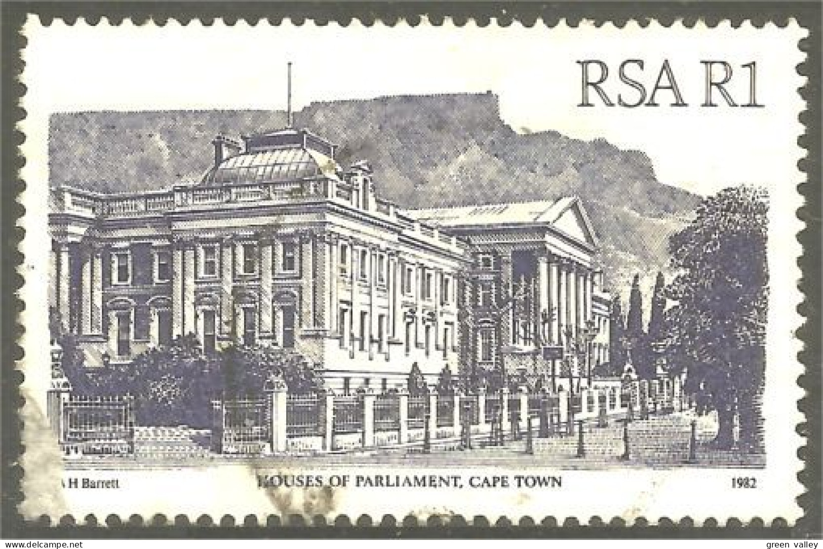 XW01-1262 South Africa Houses Parliament Cape Town Parlement - Oblitérés