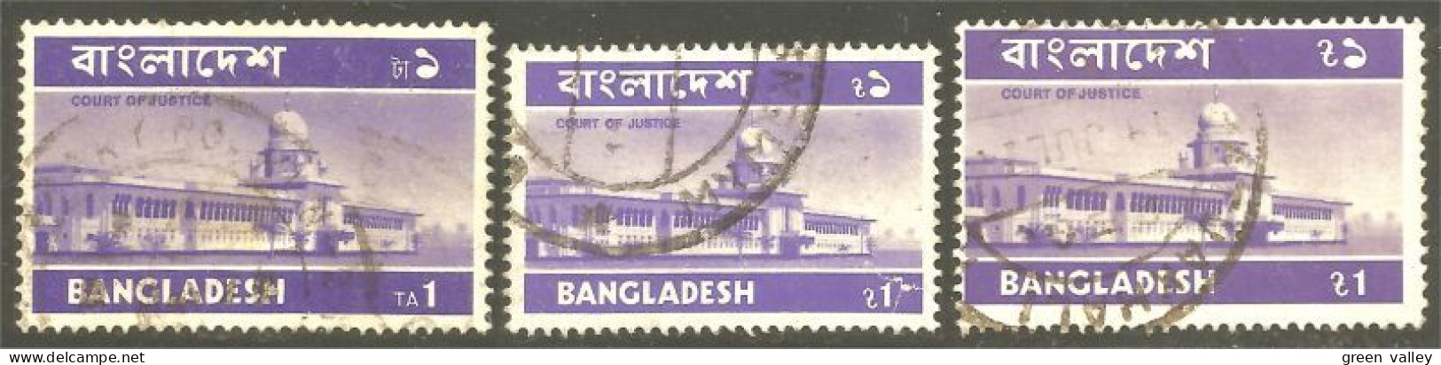 XW01-1254 Bangladesh 3 Different Issues Cour Justice - Bangladesch