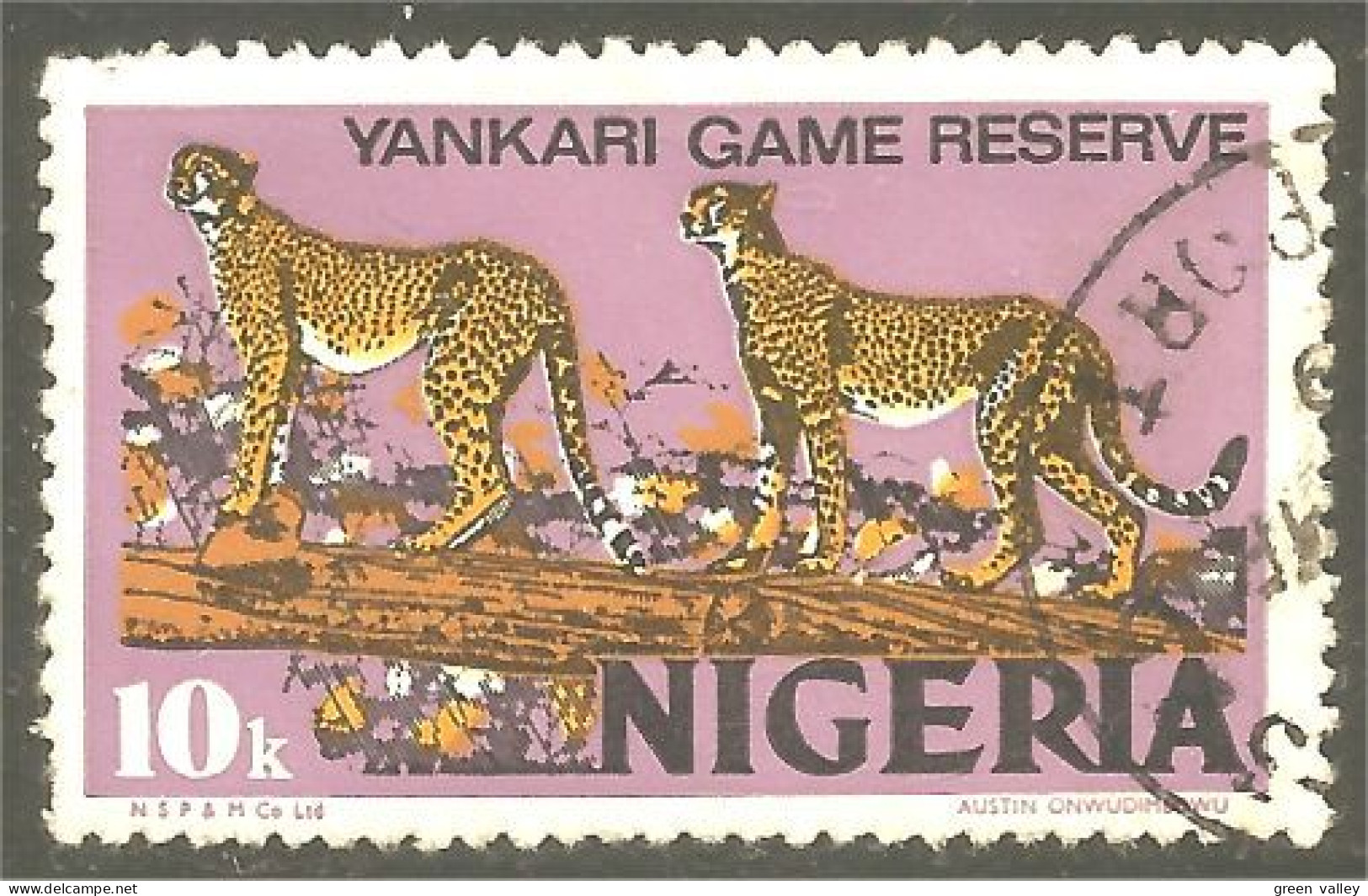 XW01-1249 Nigeria Yankari Reserve Guépard Félin Feline Cheetah Gepard Guepardo - Nigeria (1961-...)