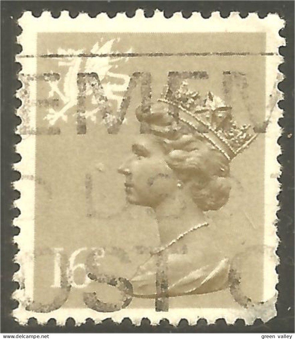 XW01-1230 Wales Monmouthshire Queen Elizabeth II 16p Brownish Gray - Galles