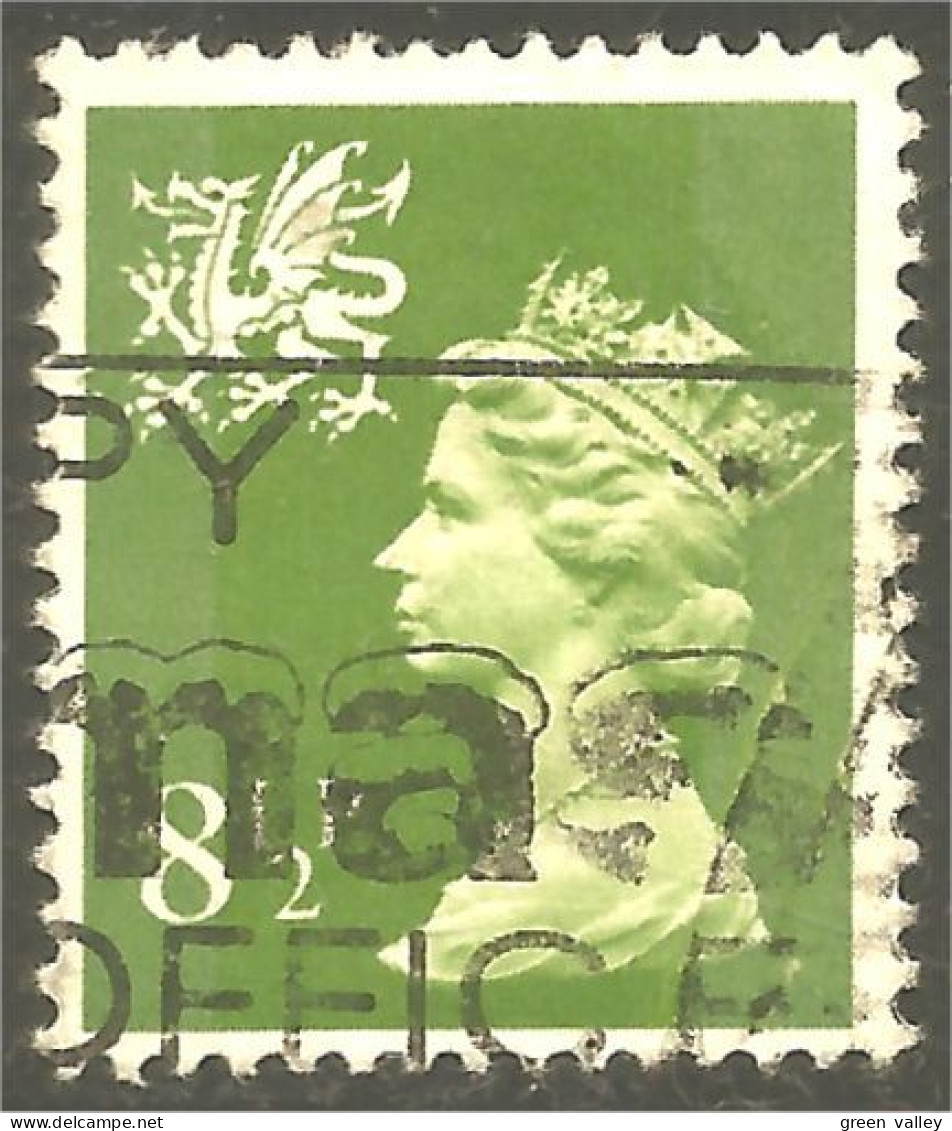 XW01-1223 Wales Monmouthshire Queen Elizabeth II 8 1/2 Green - Pays De Galles