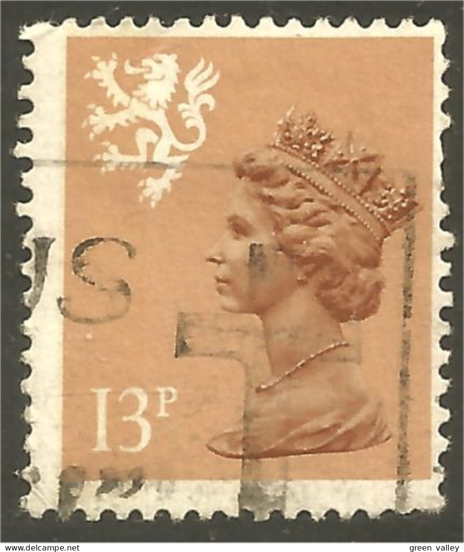 XW01-1219 Scotland Queen Elizabeth II 13p Red Brown - Schottland