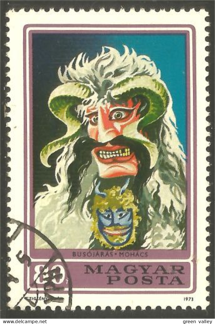 XW01-1170 Hongrie Masque Théâtre Theater Mask Bouc Buck Diable Satan Devil Ziege Capra - Teatro