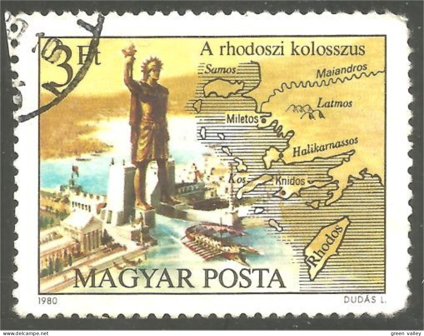 XW01-1151 Hongrie Colosse Rhodes Koloss Colossus Ile Island - Mitologia