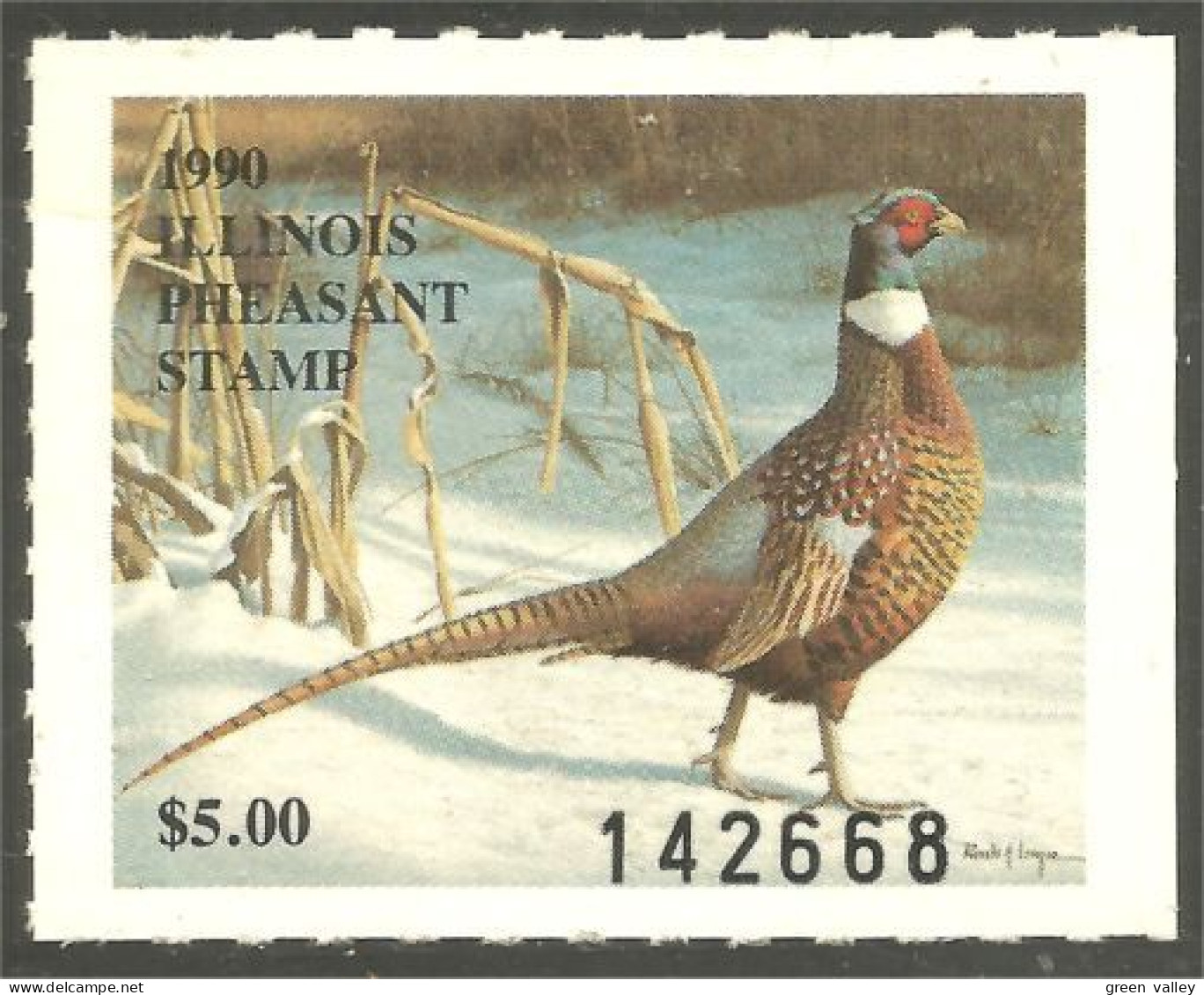 XW01-1070 USA Illinois Pheasant Faisan Fagiano Fazan Oiseau Bird Vogel Uccello MNH ** Neuf SC - Duck Stamps