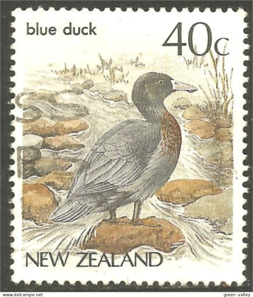 XW01-1014 New Zealand Oiseau Canard Bleu Blue Duck Bird Ente Anatra Pato - Eenden
