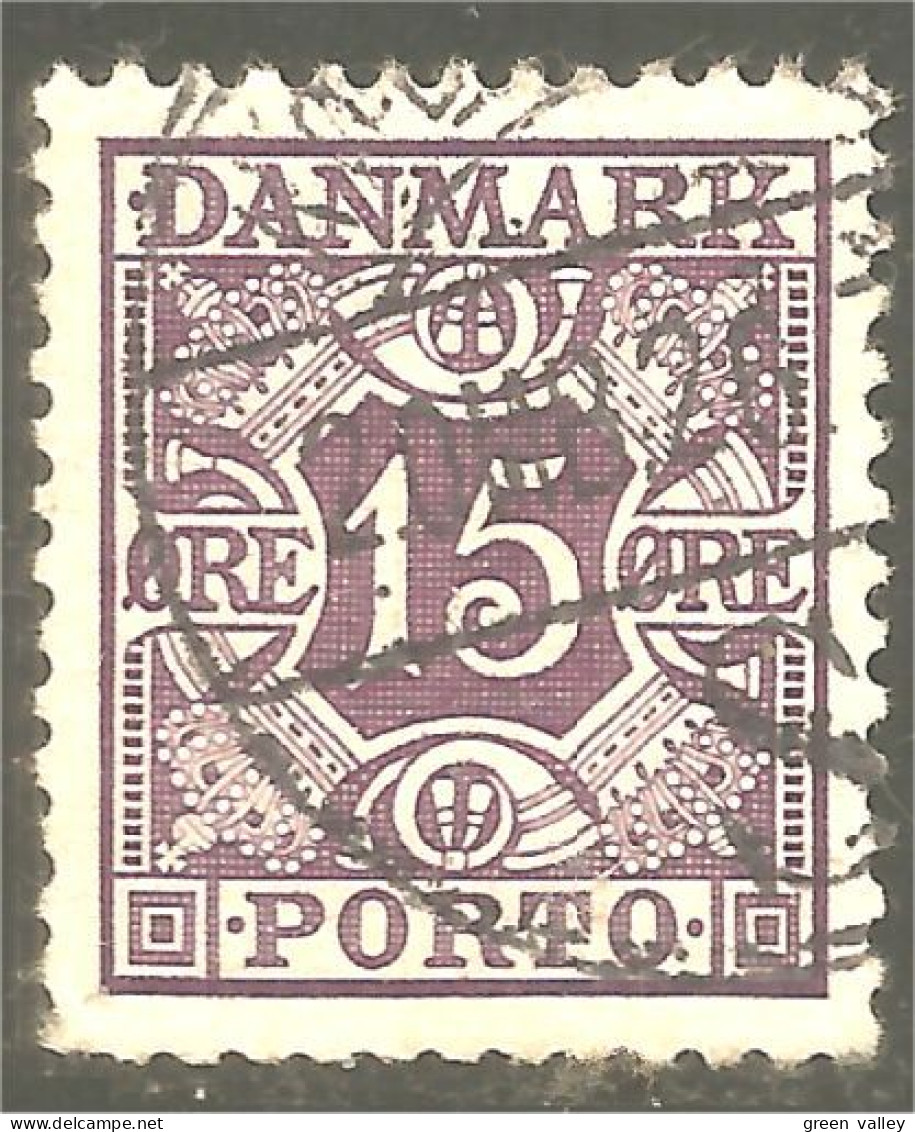 XW01-1806 Danmark 25c Violet Porto Taxe Postage Due - Strafport