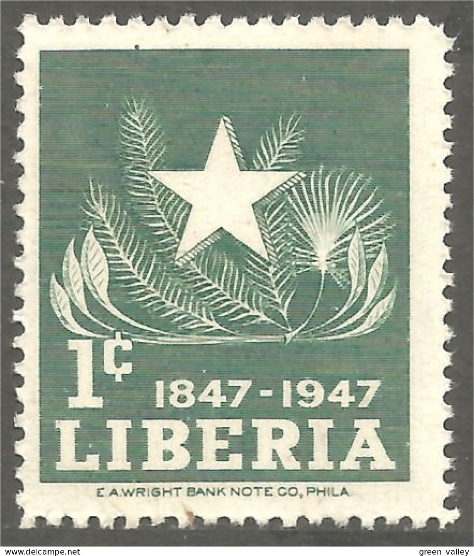 XW01-1657 Liberia Etoile Star Palms Palmes Armoiries Coat Arms MNH ** Neuf SC - Francobolli