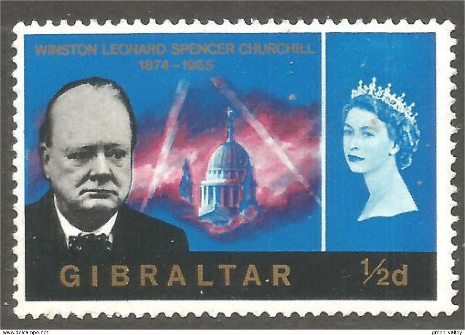 XW01-1645 Gibraltar Winston Churchill MH * Neuf - Sir Winston Churchill