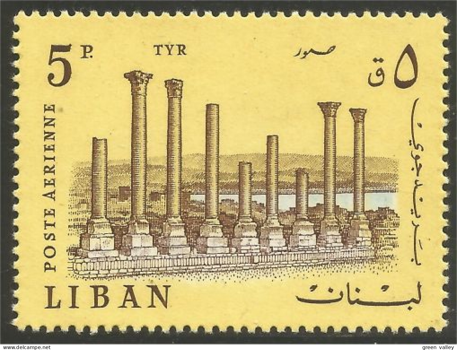 XW01-1588 Lebanon Colonnes Temple Tyr Columns Monument - Liban