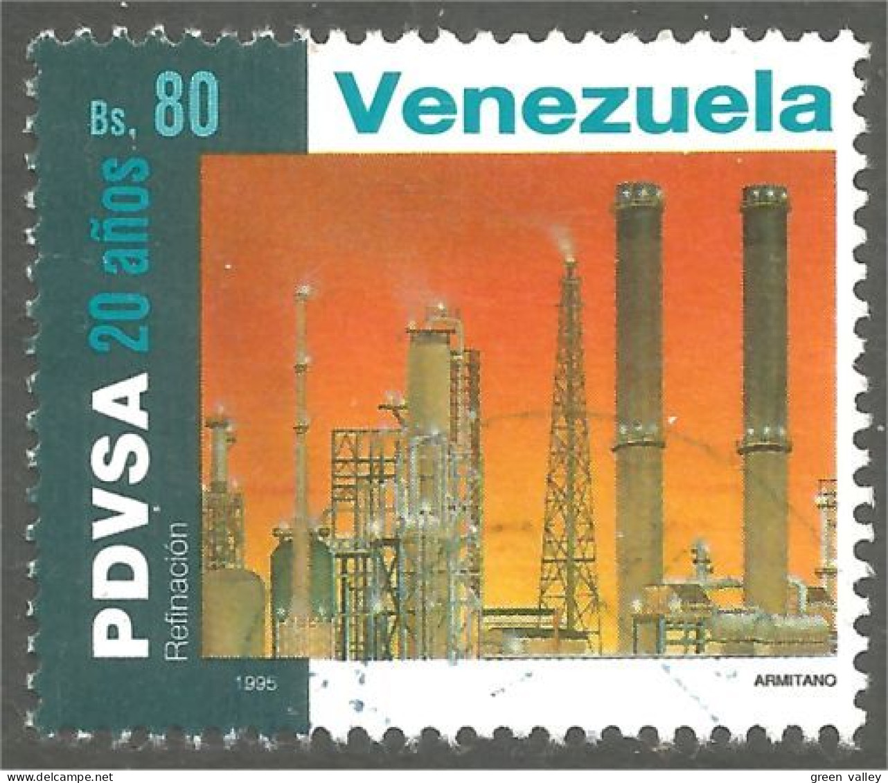 XW01-1559 Venezuela Oil Refinery Raffinerie Pétrole Petroleum - Pétrole