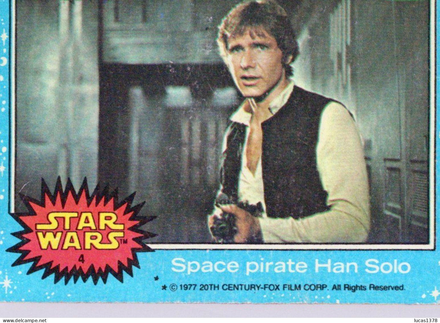 RARE / 1977 STAR WARS - Topps Original Blue Series 1 Carte # 4 - Star Wars