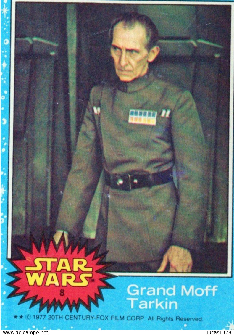 RARE / 1977 STAR WARS - Topps Original Blue Series 1 Carte # 8 - Star Wars