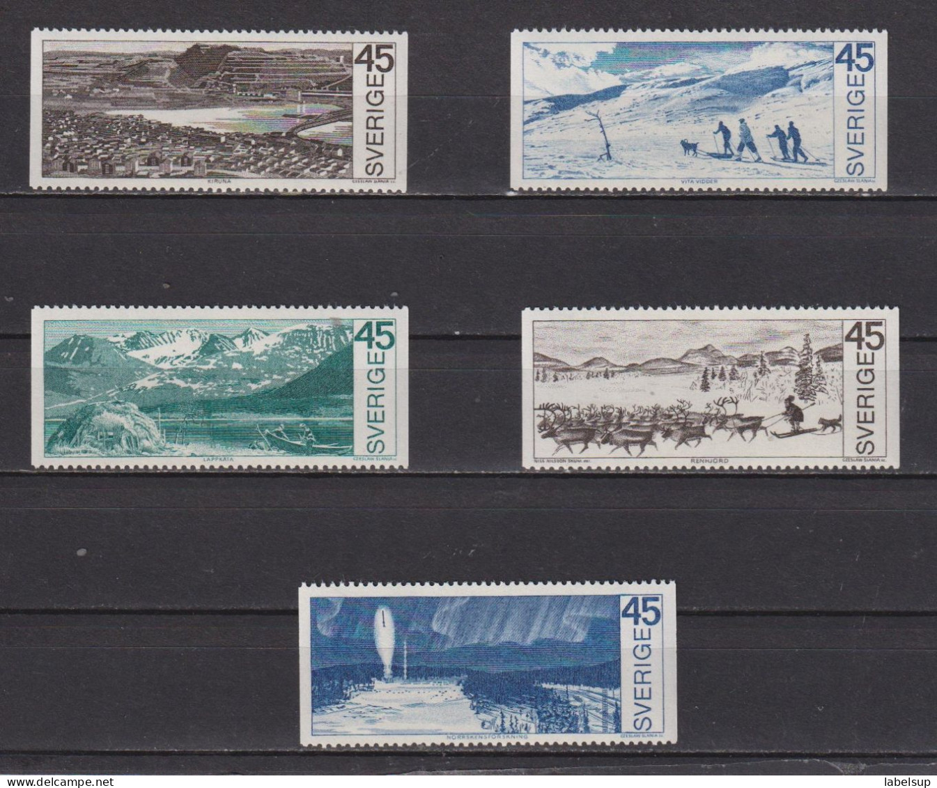 Timbres Neufs** De Suède De 1970 YT 657 à 661 MI 676 à 680 - Nuevos