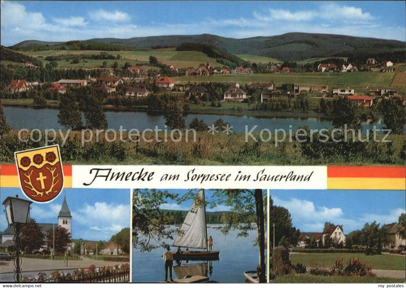 72504568 Amecke Sorpesee Kirche Panorama Amecke - Sundern