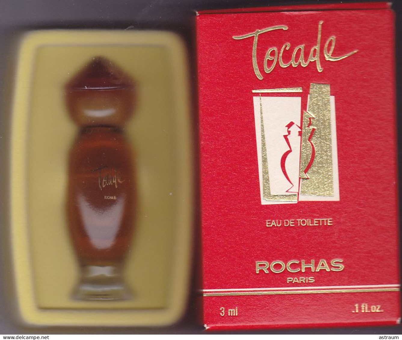 Miniature Vintage Parfum - Rochas - EDT - Tocade - Plein Avec Boite 3ml - Miniaturas Mujer (en Caja)