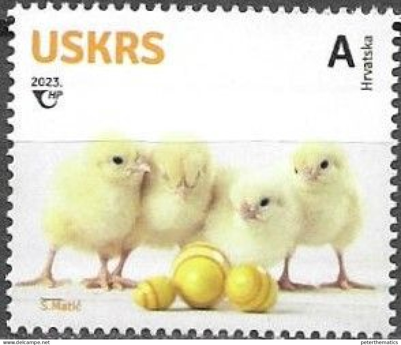 CROATIA, 2023, MNH, EASTER, BIRDS,1v - Pasen