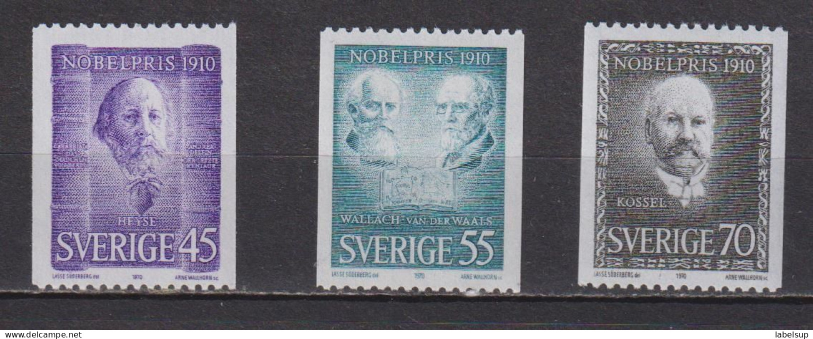 Timbres Neufs** De Suède De 1970 YT 678 à 680 MI 697 à 699 - Neufs