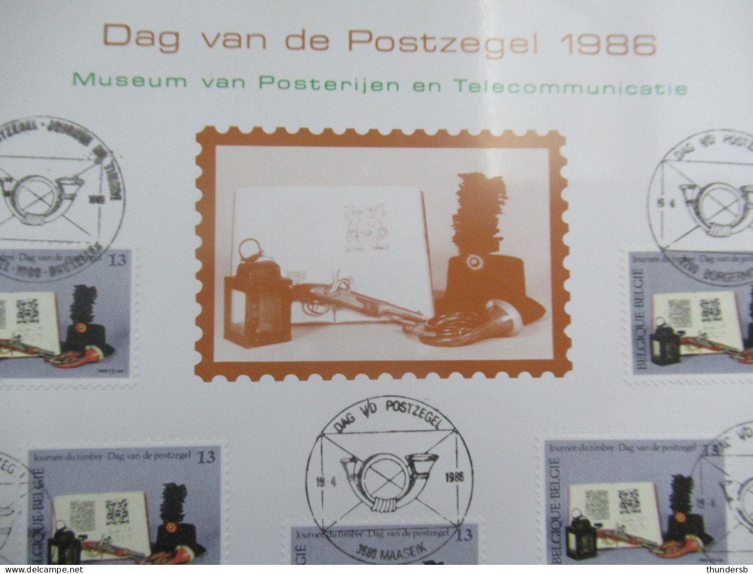 2210 'Dag Van De Postzegel' Met Alle Eerstedagafstempelingen - Herdenkingsdocumenten