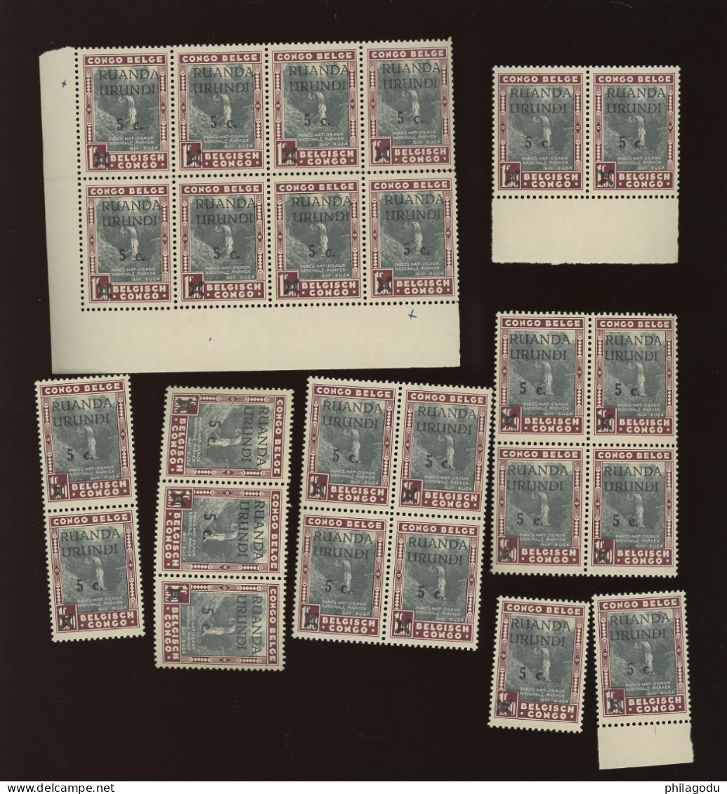 118.**.  Chutes D'eau 5c.   25 Ex - Unused Stamps