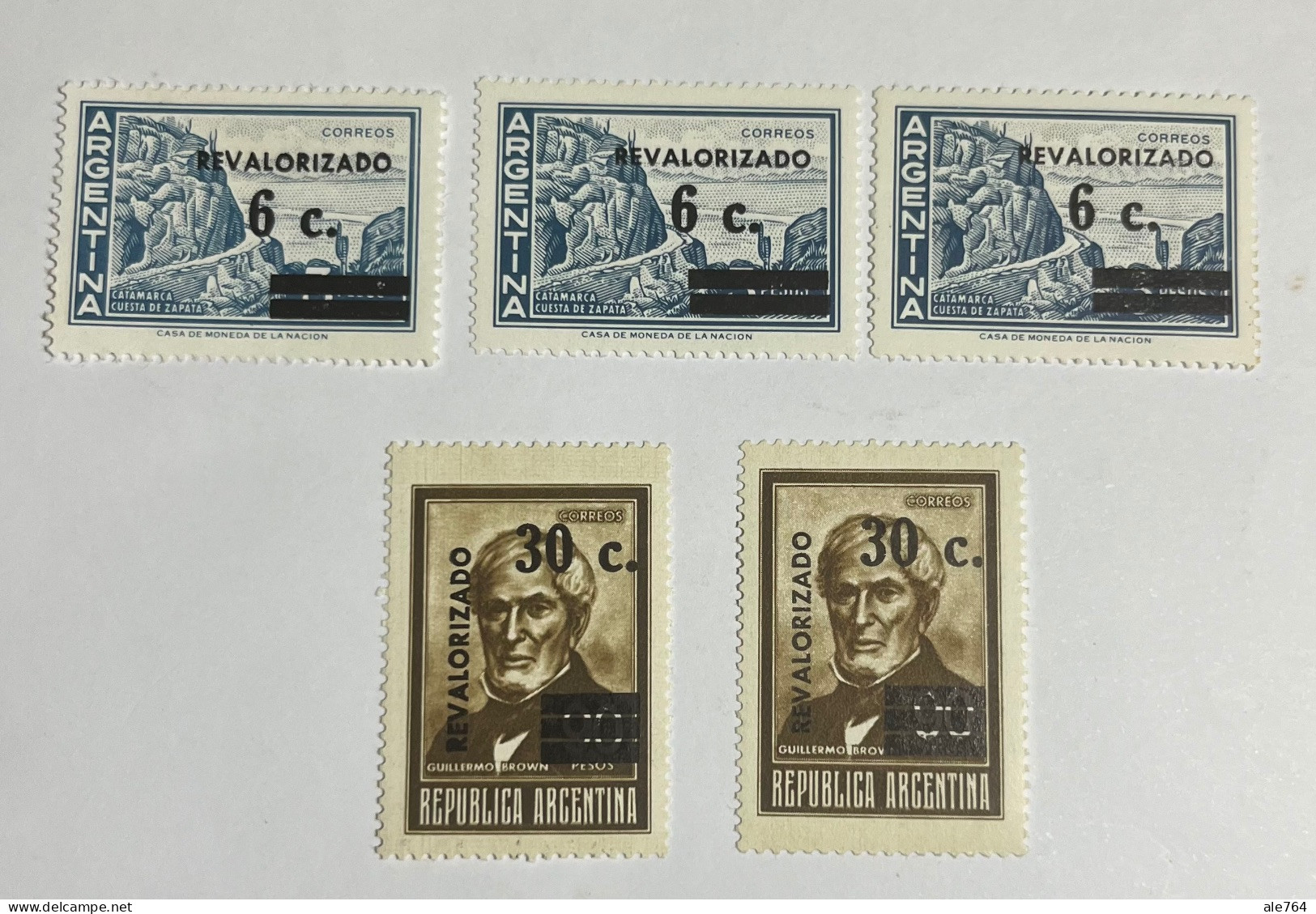 Argentina 1975 Revalorizados , GJ 1678/1680, S 1076/7, MNH. - Ongebruikt