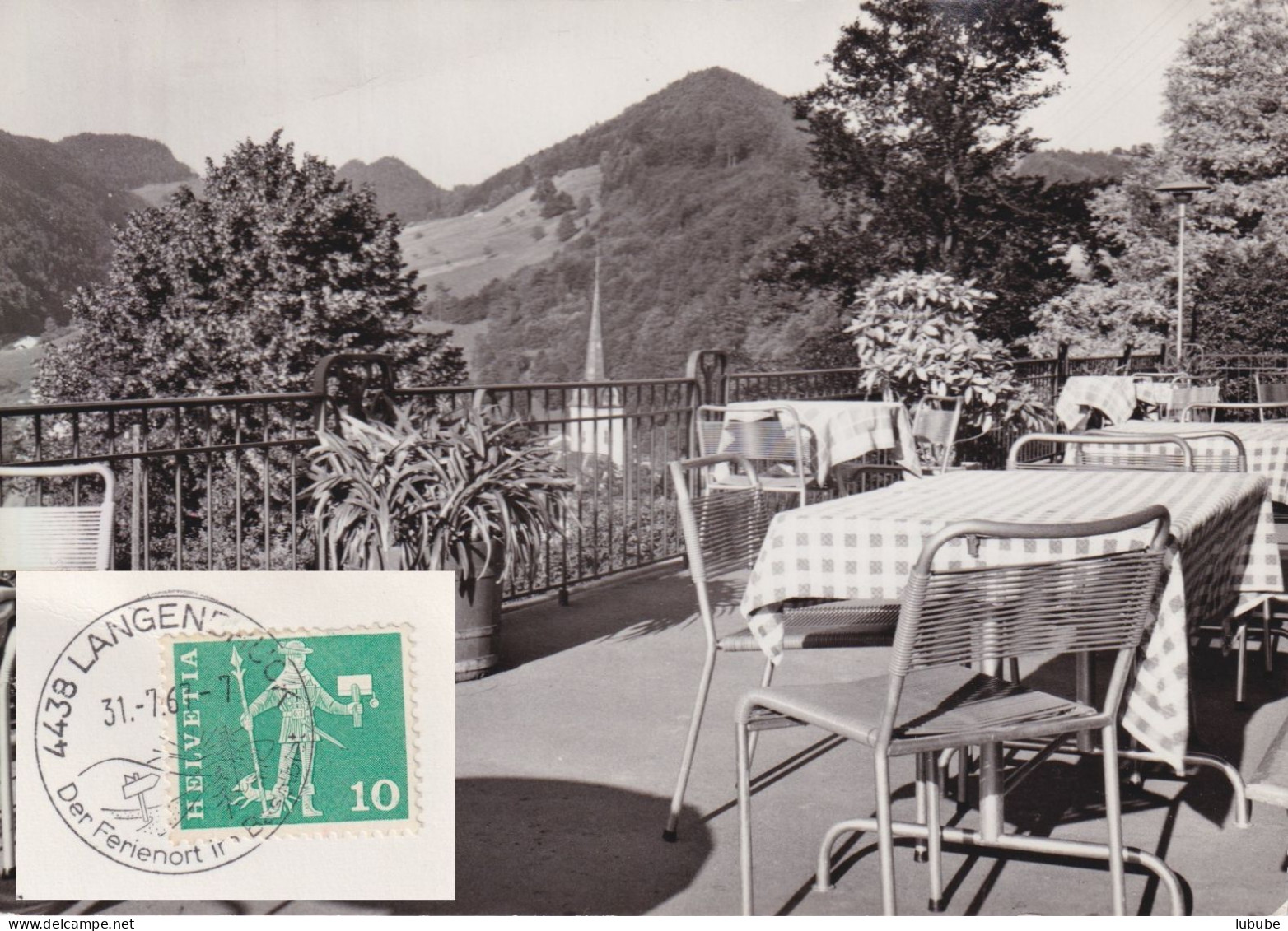 Langenbruck - Terrasse Hotel Erica       1967 - Langenbruck