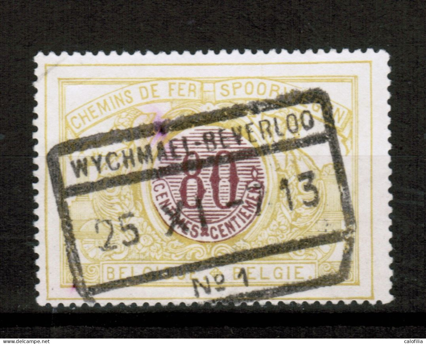 Chemins De Fer TR 39, Obliteration Centrale, WYCHMAEL BEVERLOO 1 - Used