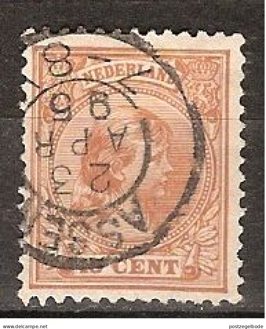 NVPH Nederland Netherlands Pays Bas Niederlande Holanda 39 CANCEL ASSEN Kleinrond ; Wilhelmina 1891 - Usados