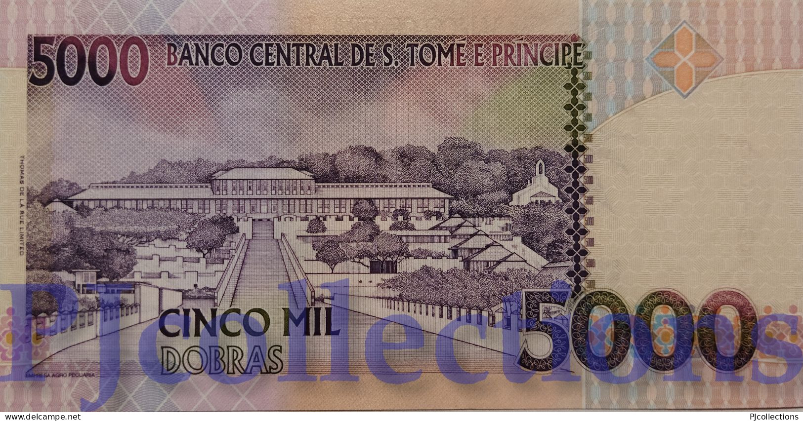 SAINT THOMAS & PRINCE 5000 DOBRAS 2004 PICK 65c UNC GOOD SERIAL NUMBER AA3103103 - Sao Tome En Principe