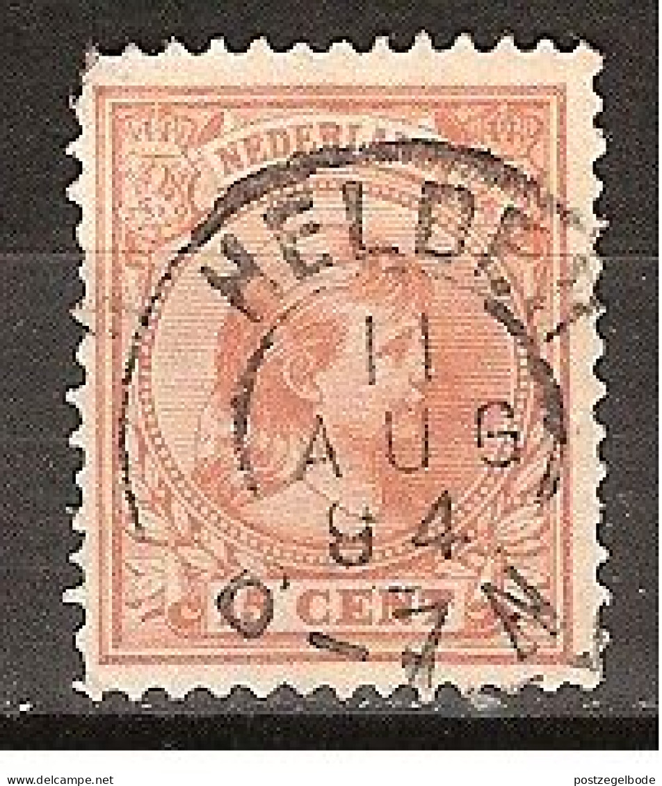 NVPH Nederland Netherlands Pays Bas Niederlande Holanda 39 CANCEL HELDEr Kleinrond ; Wilhelmina 1891 - Gebraucht