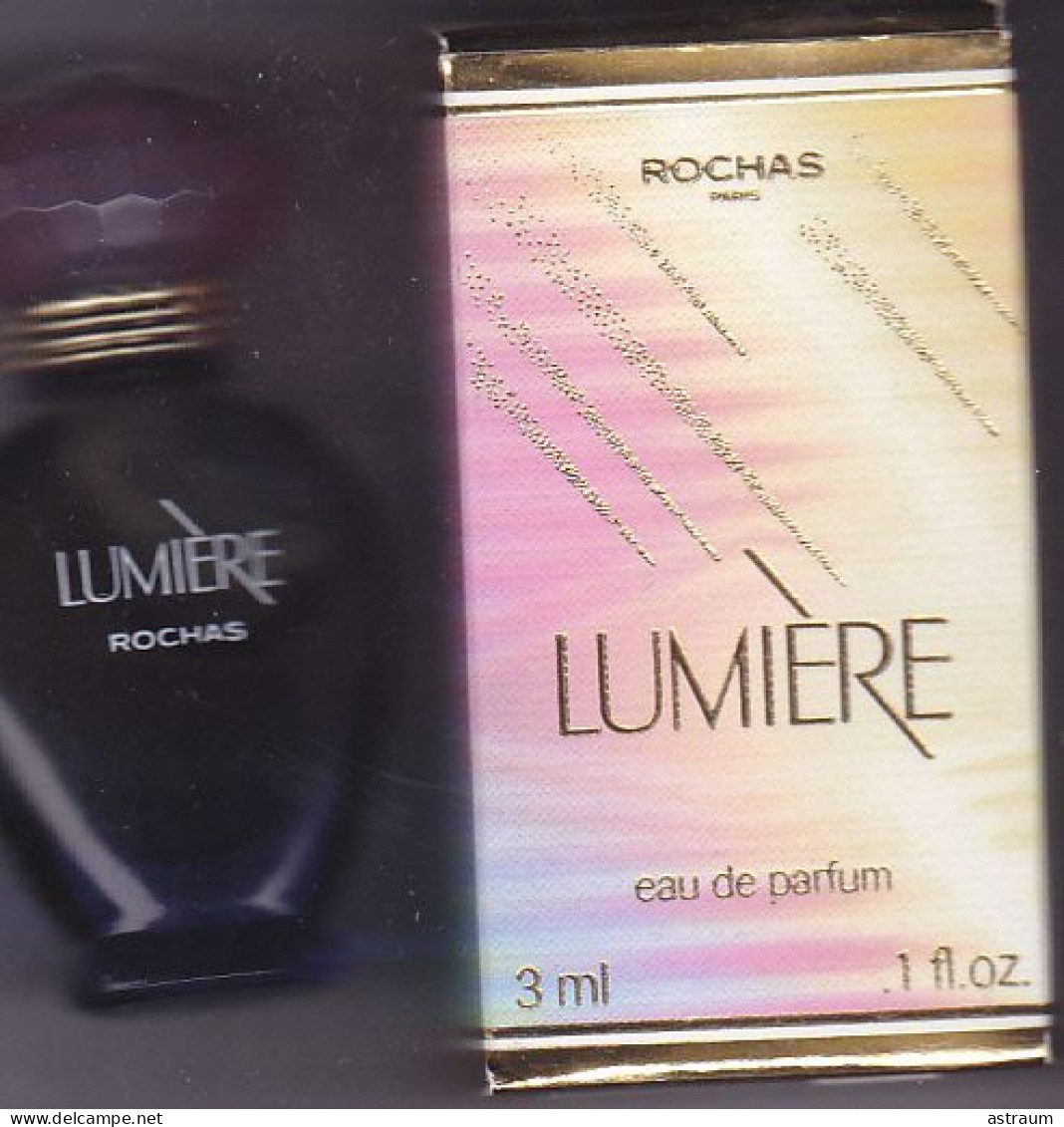 Miniature Vintage Parfum - Rochas - EDP - Lumiere - Pleine Avec Boite 3ml - Miniatures Femmes (avec Boite)