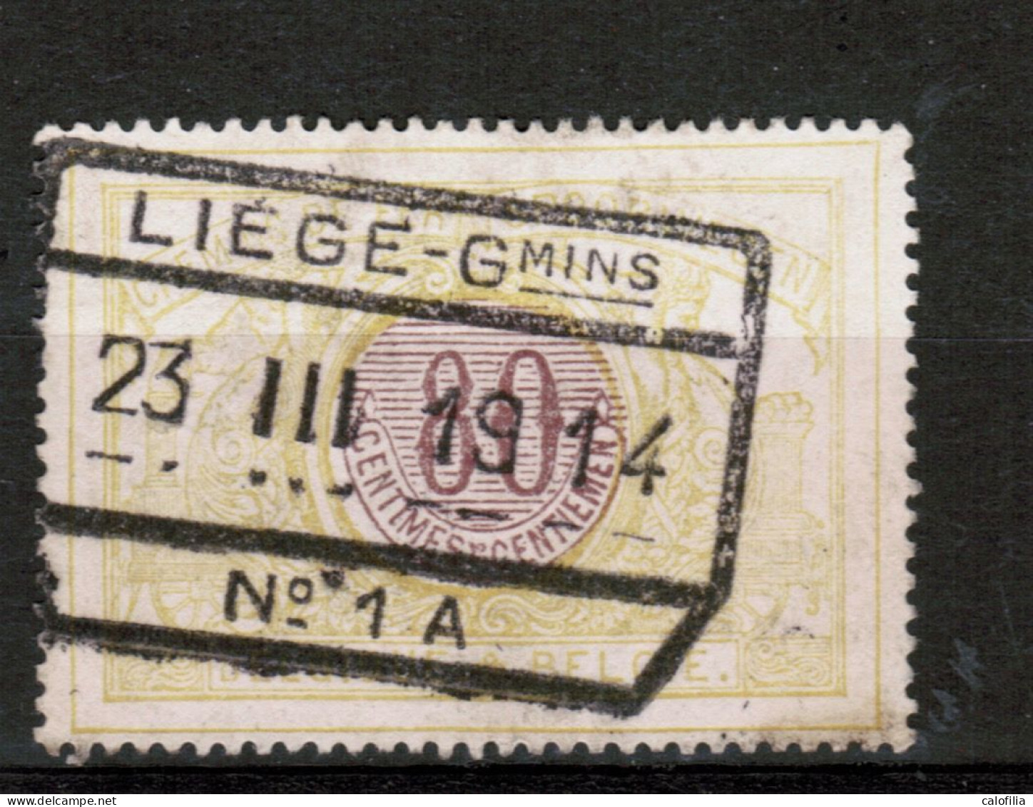 Chemins De Fer TR 39, Obliteration Centrale, LIEGE GMINS 1 A - Gebraucht