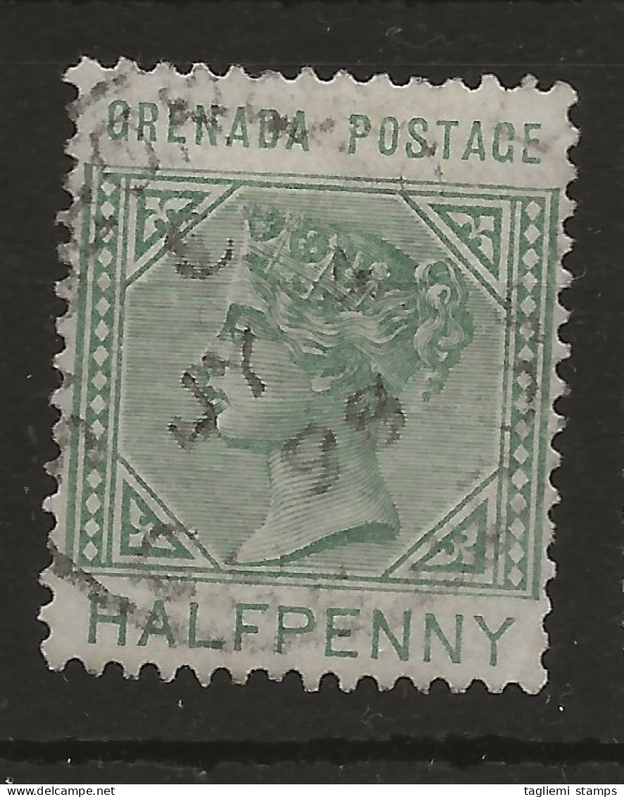 Grenada, 1883, SG  30, Used, Inverted Wmk Crown CA - Grenade (...-1974)