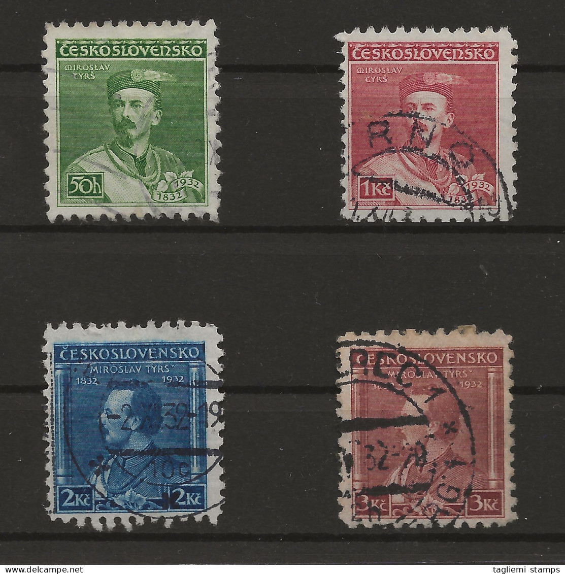 Czechoslovakia, 1932, SG 320 - 323, Complete Set, Used - Used Stamps