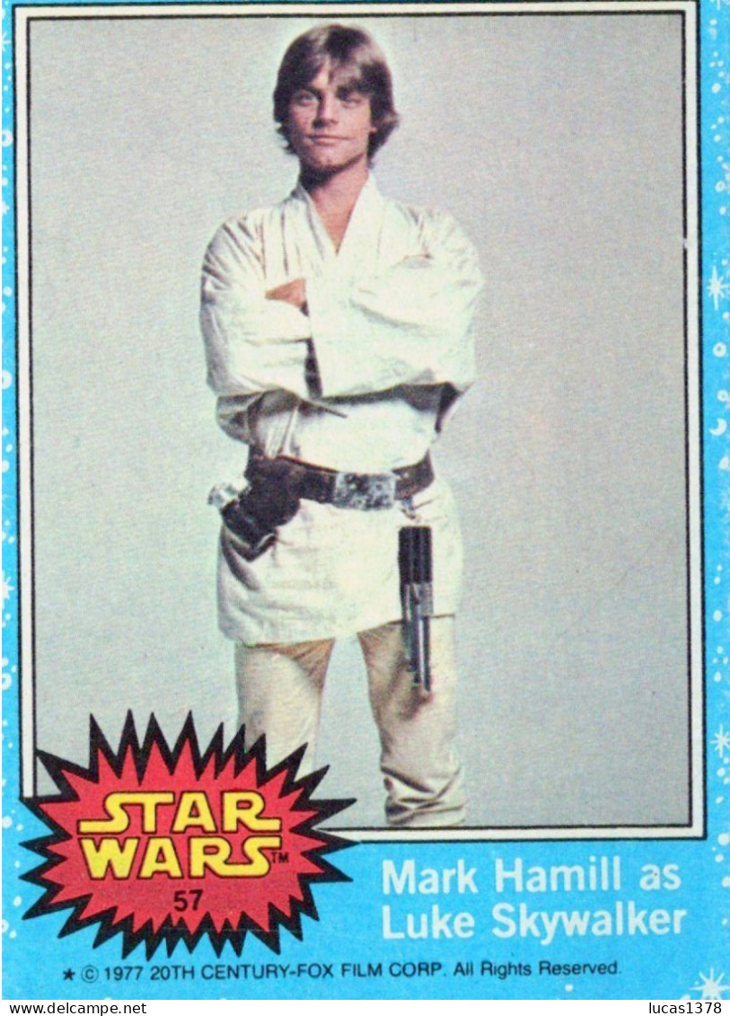 RARE / 1977 STAR WARS - Topps Original Blue Series 1 Carte # 57 - Star Wars