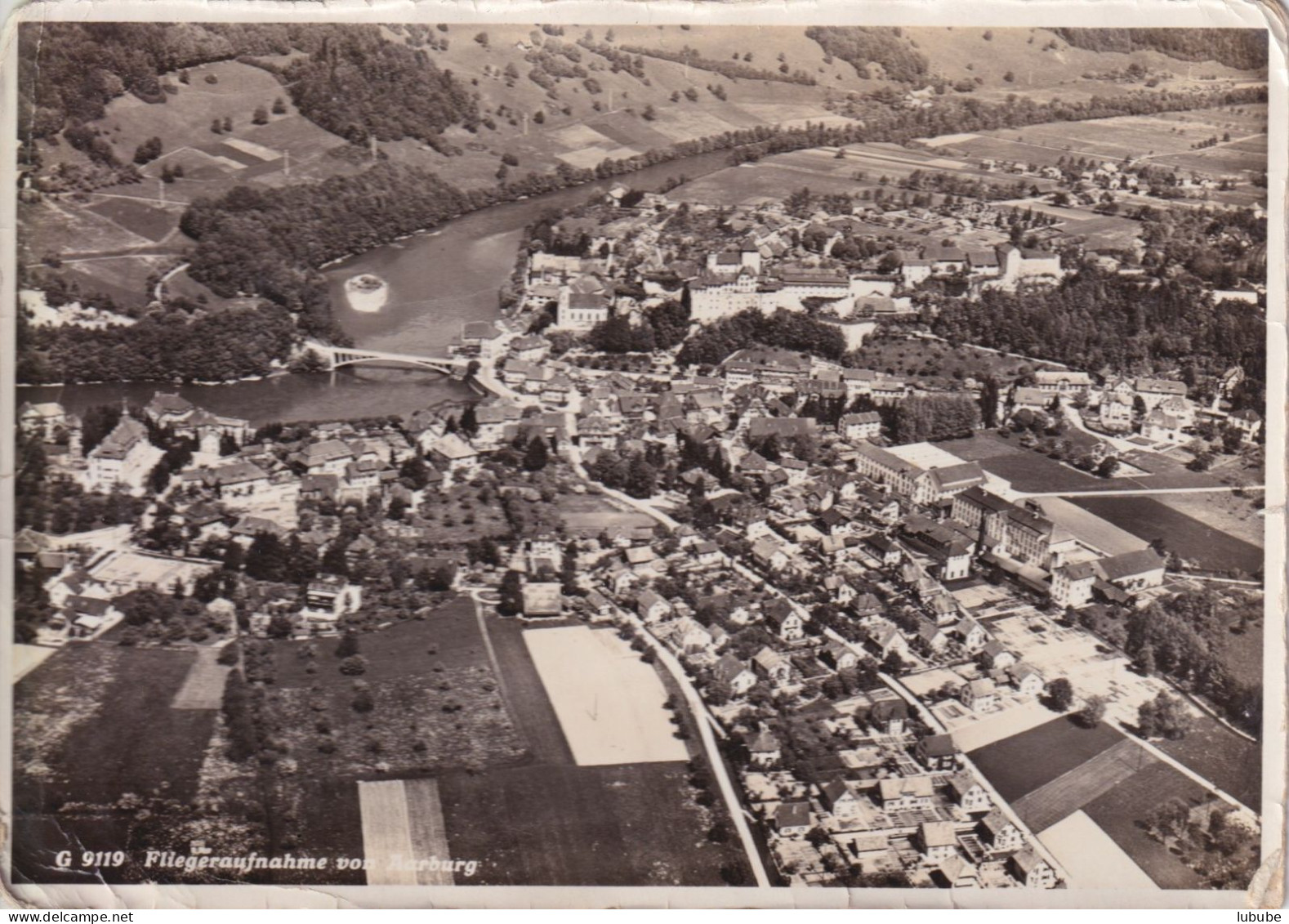 Aarburg - Fliegeraufnahme        Ca. 1940 - Aarburg