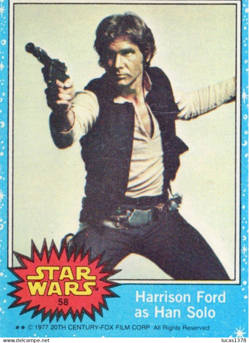 RARE / 1977 STAR WARS - Topps Original Blue Series 1 Carte # 58 - Star Wars