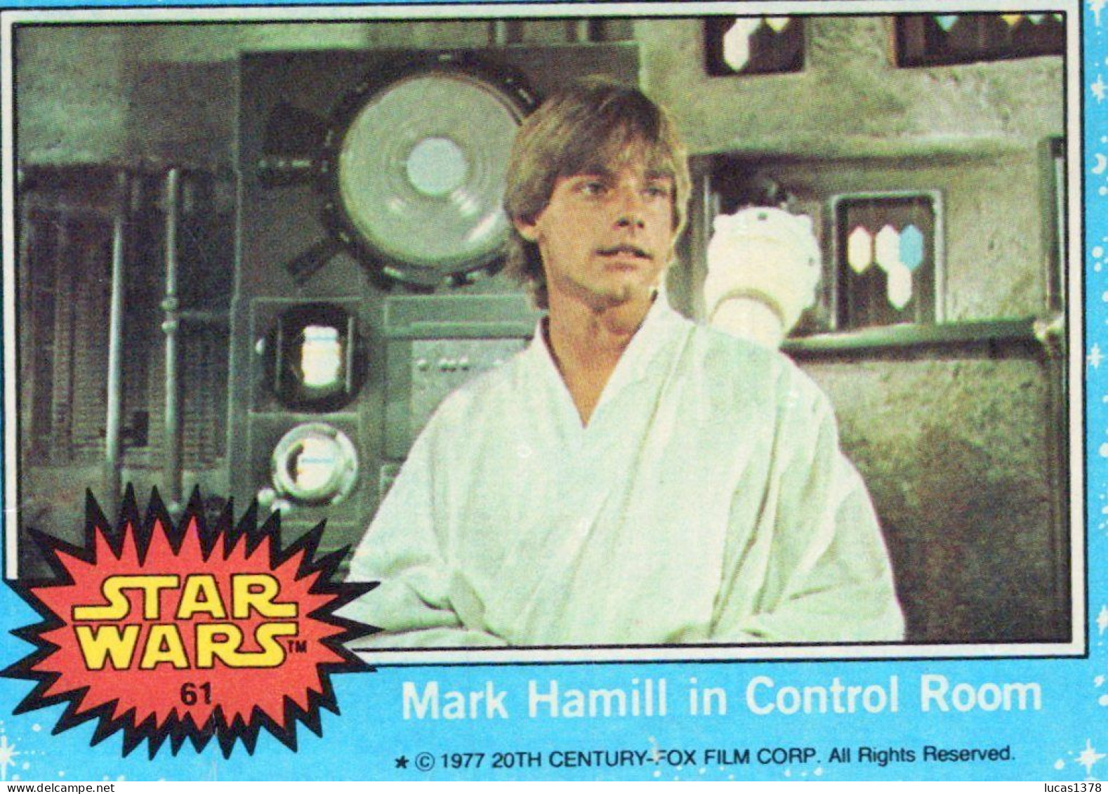 RARE / 1977 STAR WARS - Topps Original Blue Series 1 Carte # 61 - Star Wars