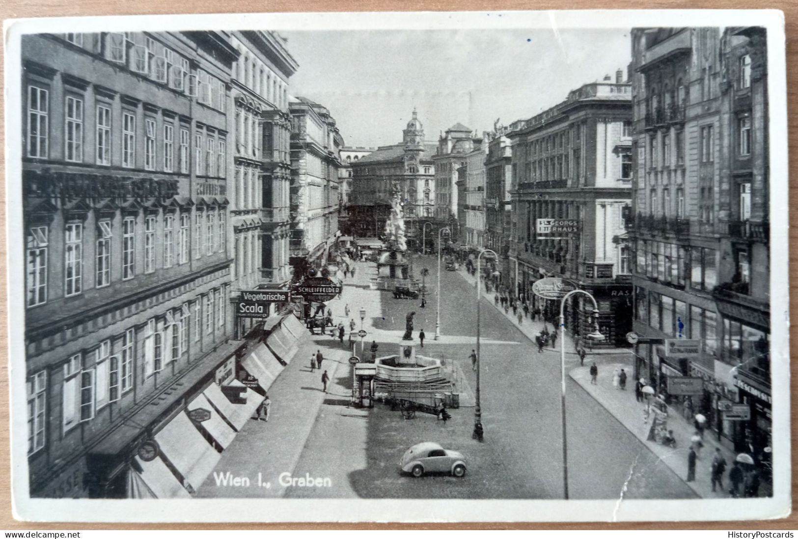 Wien I., Graben, Strassenansicht, Auto, 1951 - Other & Unclassified