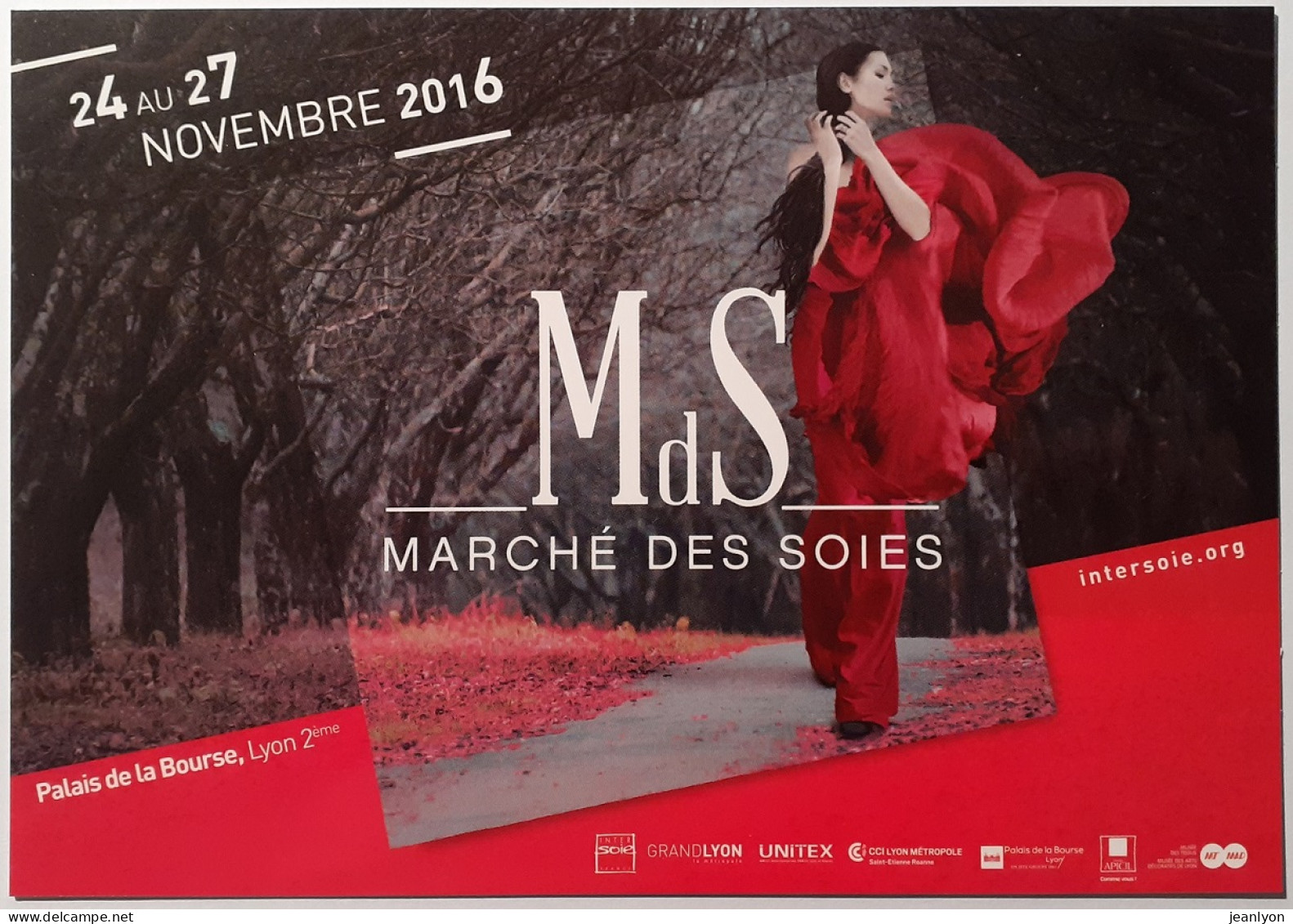 SOIE / FEMME - Marché Des Soies 2016 - Carte Publicitaire - Mode