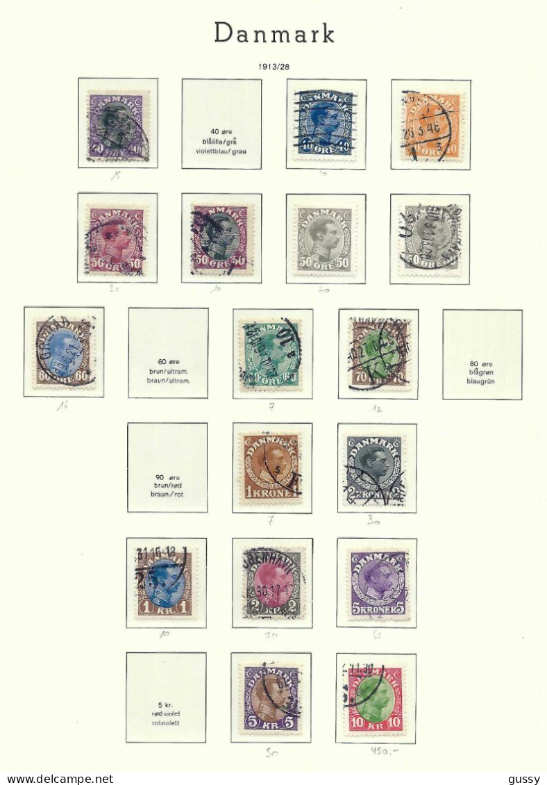DANEMARK Ca.1913-28: Lot D' Obl. - Used Stamps