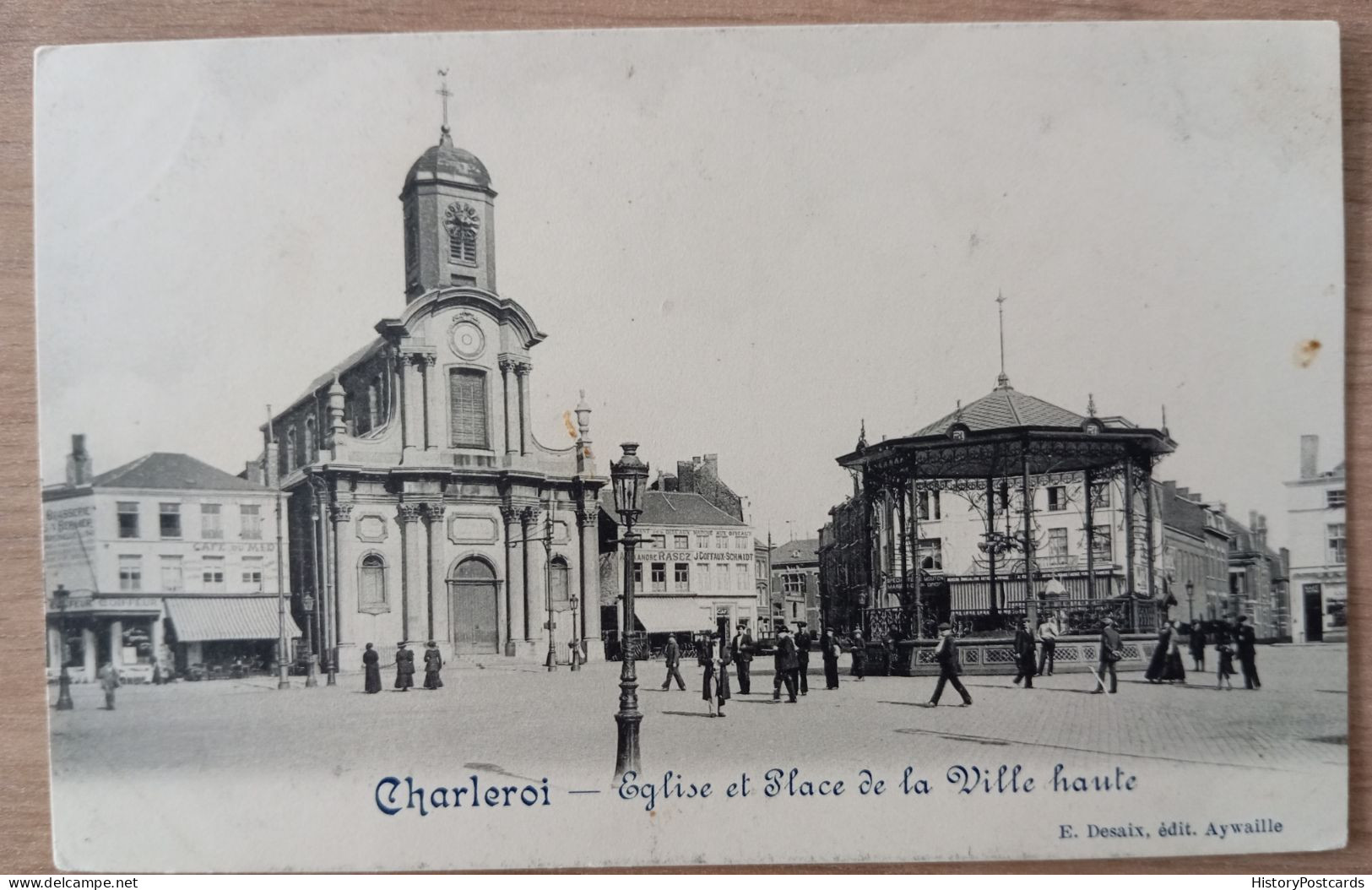 Charleroi, Eglise Et Place De La Ville Haute, Ca. 1920 - Other & Unclassified