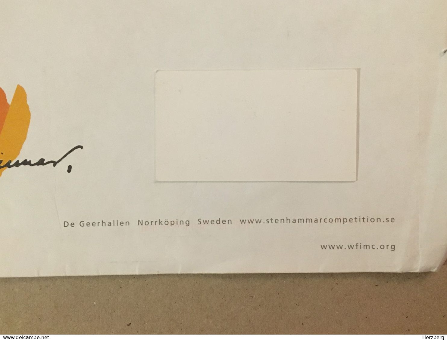 Sweden Sverige Used Letter Stamp Cover Porto Betalt Stationery Wilhelm Stenhammar Music Competition  Norrkoping - Brieven En Documenten