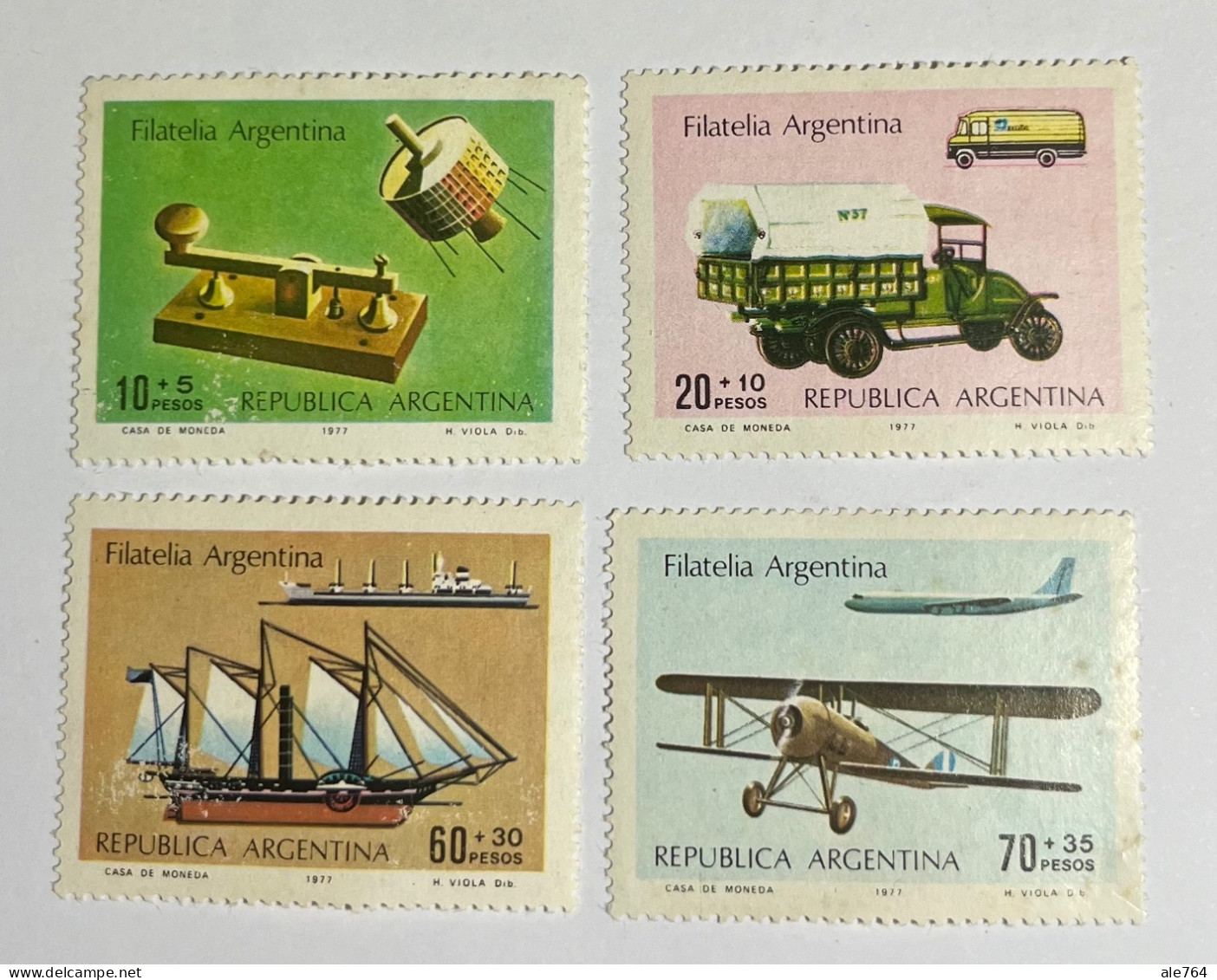 Argentina 1977 Filatelia Argentina, GJ 1771/4, S B69/72, MLH. - Nuevos