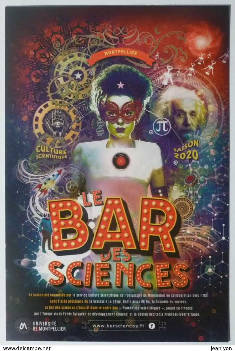 EINSTEIN - Prix Nobel De Physique - Culture Scientifique - Bar Des Sciences - Carte Publicitaire - Nobelpreisträger