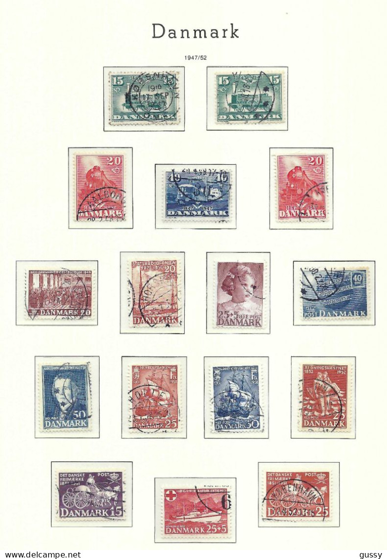 DANEMARK Ca.1947-52: Lot D' Obl. - Used Stamps